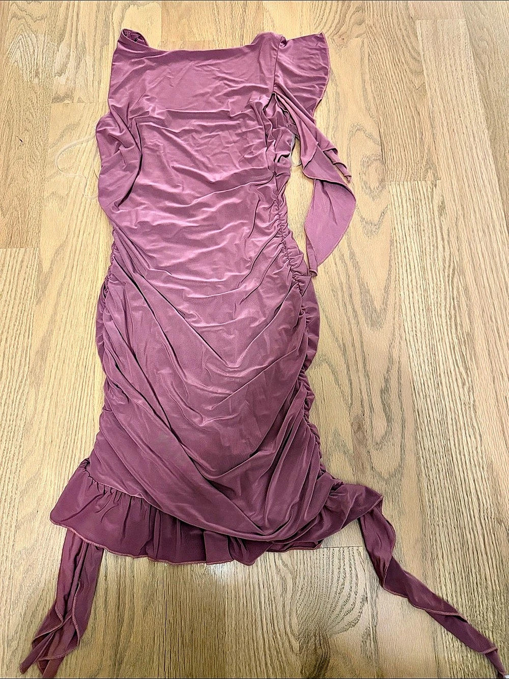 ASOS DESIGN Ruched Mini Dress in Pink Size Small NWT